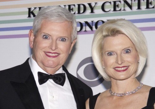Gingrich newt wife callista robotic smile kennedy center look alikes
